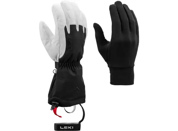 Leki Guide X-Treme narty rękawice Black/White