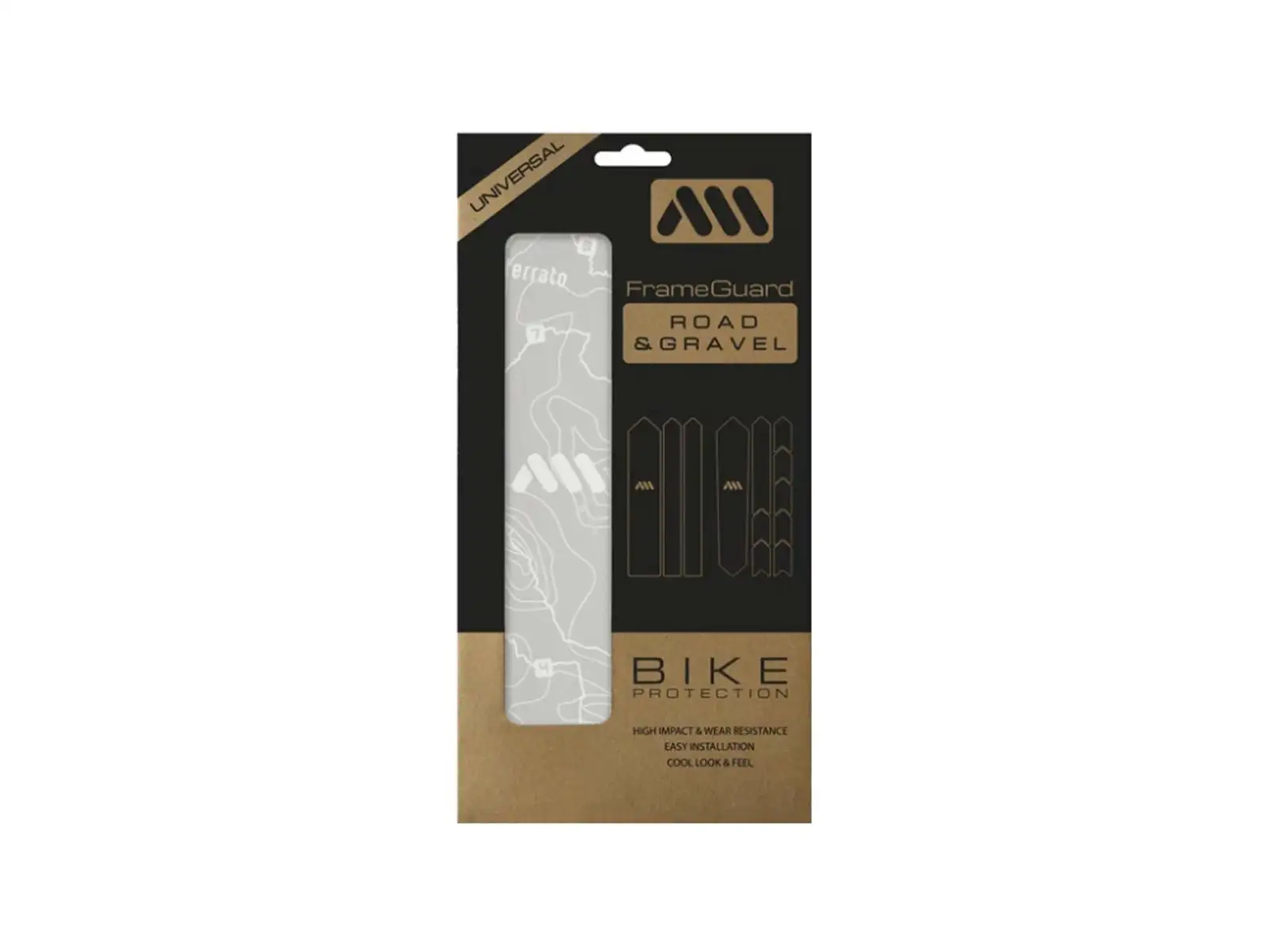 All Mountain Style ochraniacze ramy Gravel/Road Sterrato White