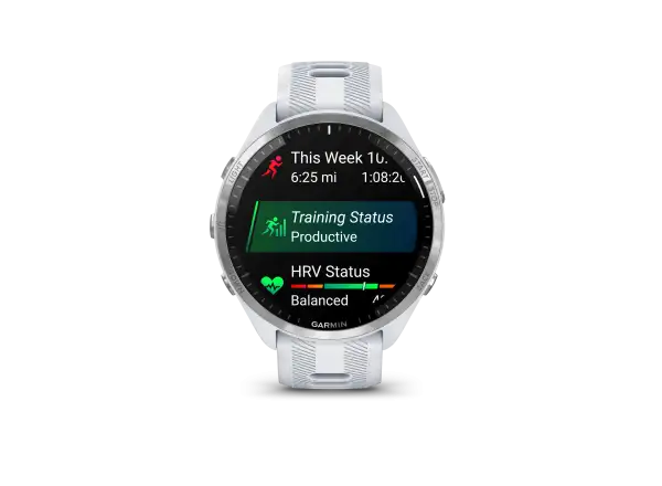 Garmin Forerunner 965 inteligentny zegarek Silver Titan/White
