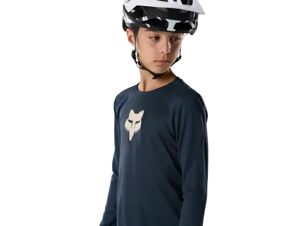 Fox Ranger Youth Head dziecięca koszulka rowerowa z długim rękawem Galaxy blue