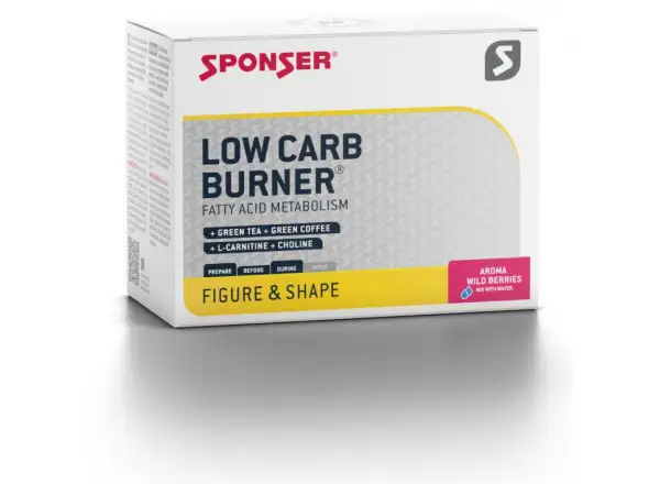 Sponser Low Carb Burner spalacz tłuszczu Wild Berries (20 x 6 g)