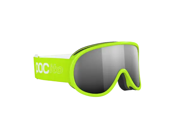 POC POCito Retina dziecięce gogle narciarskie Fluorescent Yellow/Green/Partly Sunny Silver
