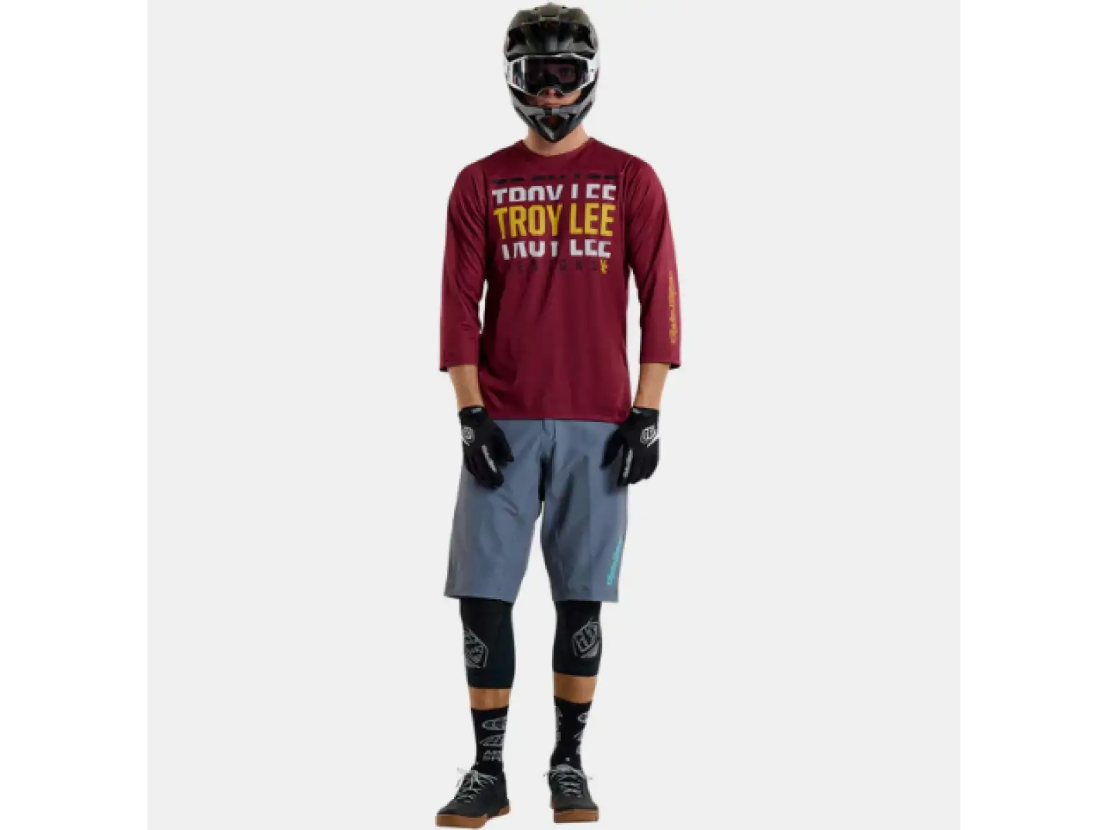 Troy Lee Designs Ruckus Spun męska koszulka rowerowa 3/4 rękaw Oxblood