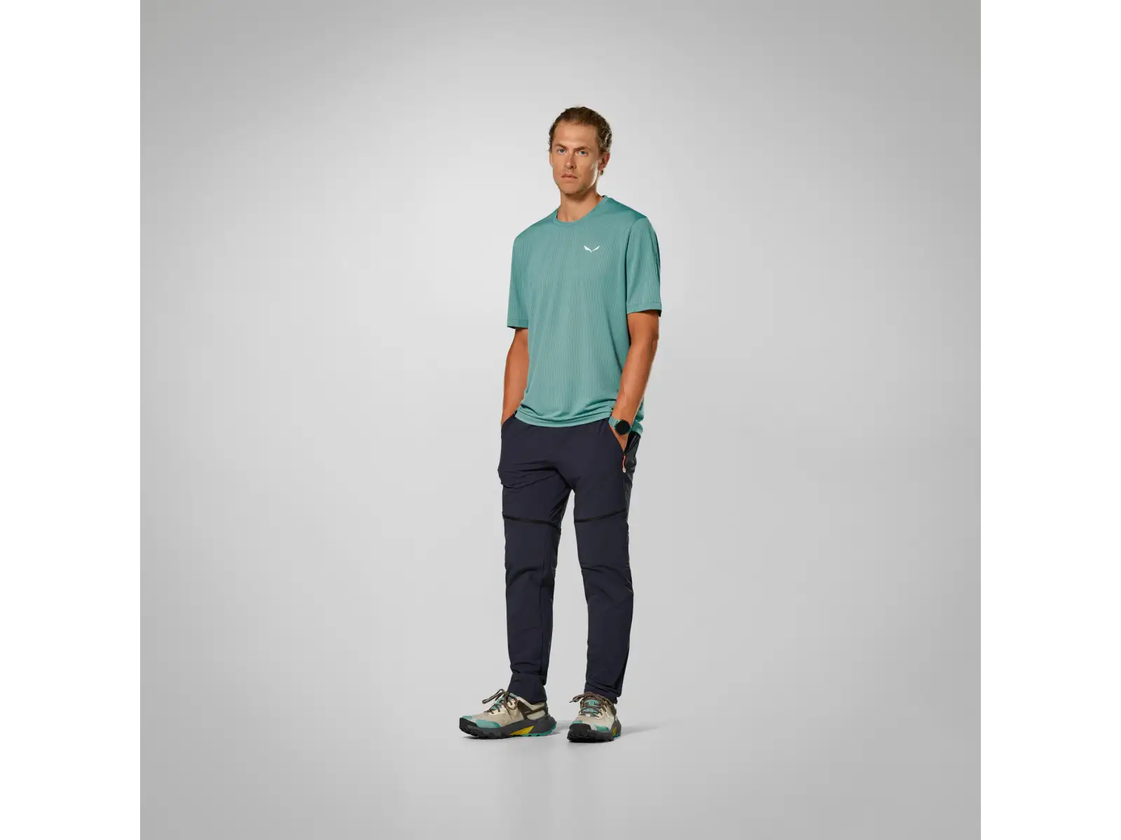 Salewa Pedroc Dry Light męska koszulka z krótkim rękawem Willow