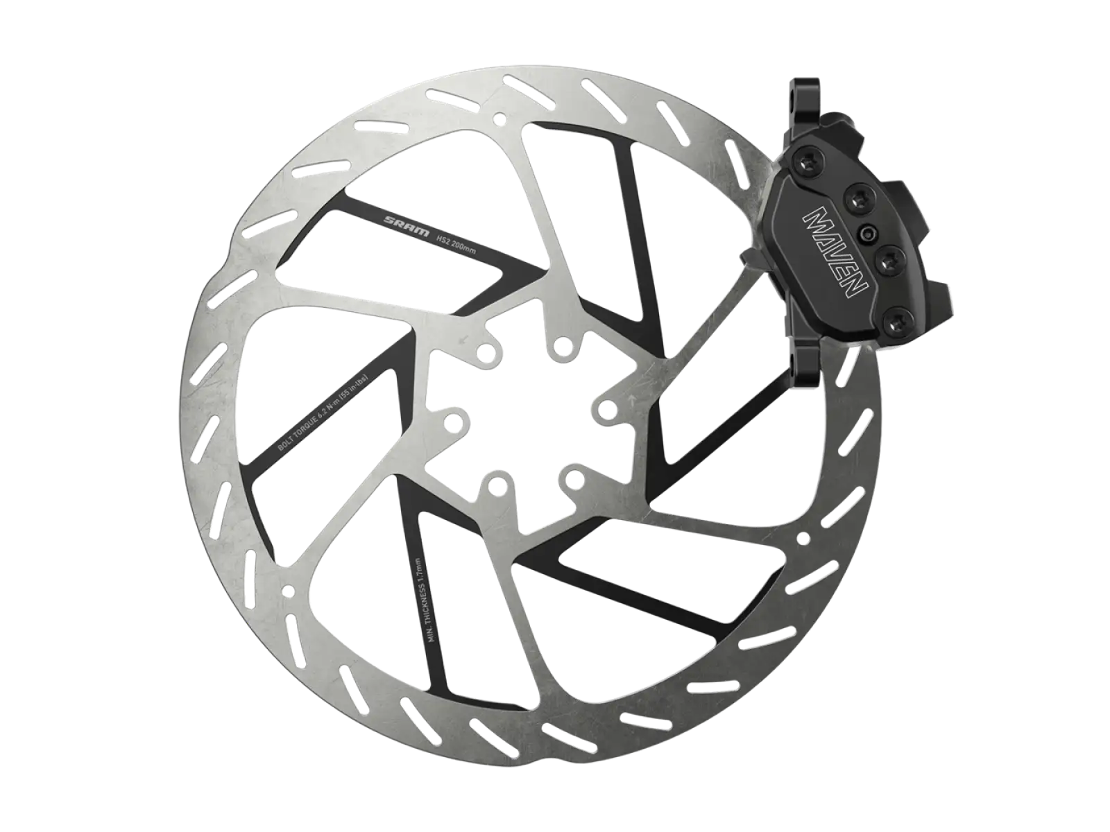 Sram Maven Silver B1 tylny hamulec tarczowy czarny