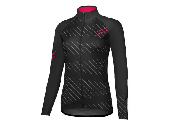 Etape Gaia 2.0 damski dres długi rękaw czarna/różowa
