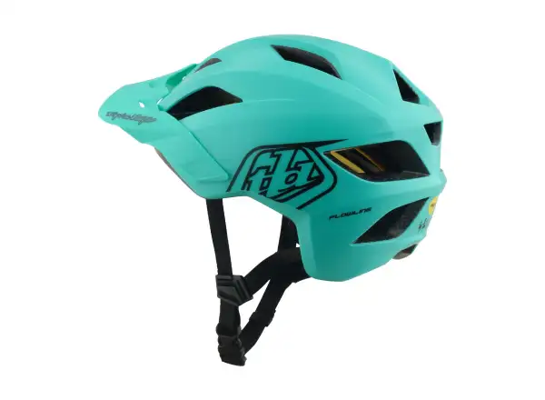 Troy Lee Designs Youth Flowline MIPS kask dziecięcy Point Charcoal/Real Teal