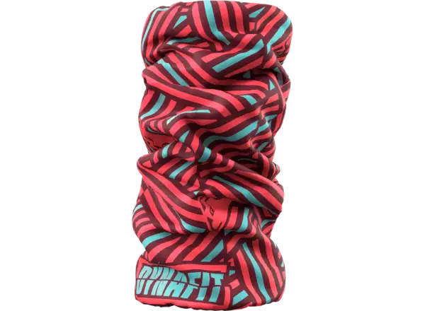 Dynafit Logo Neck Gaiter komin Fluo Coral Razzle Dazzle