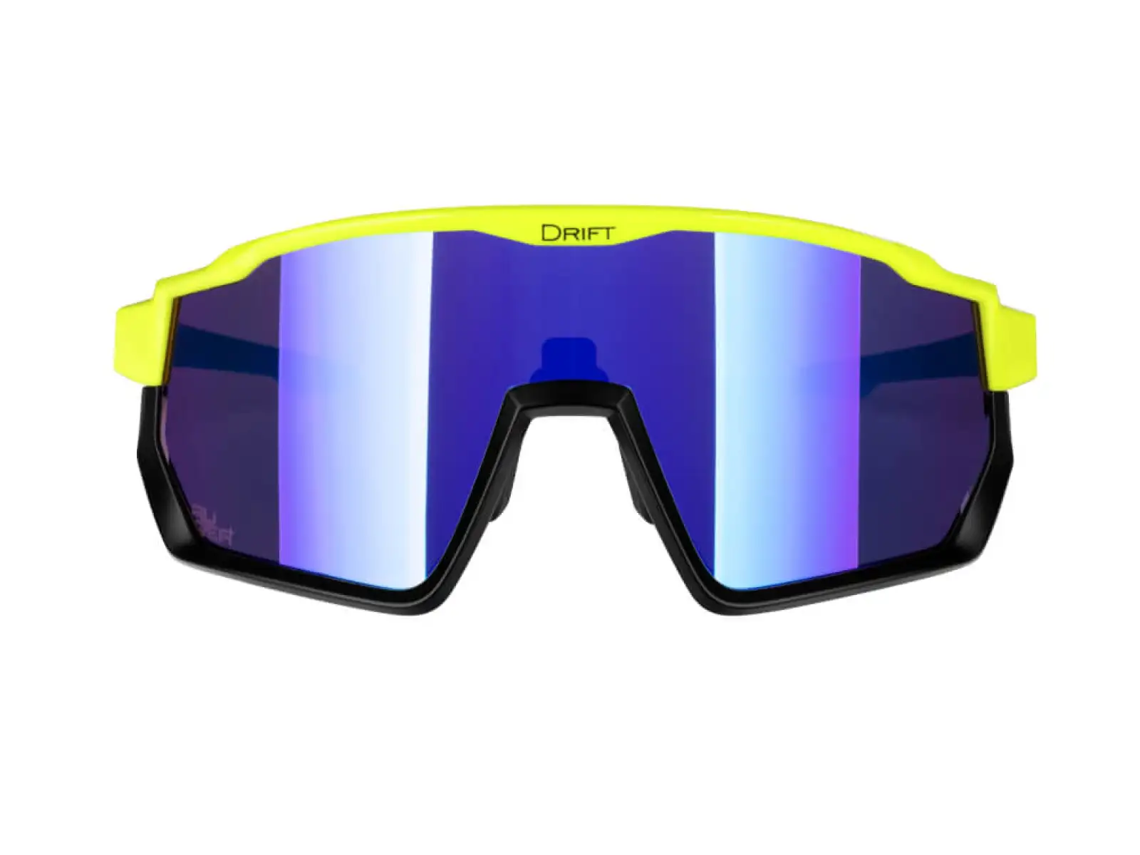 Force Drift męskie okulary fluo/czarna/niebieskie kontrast. szkło