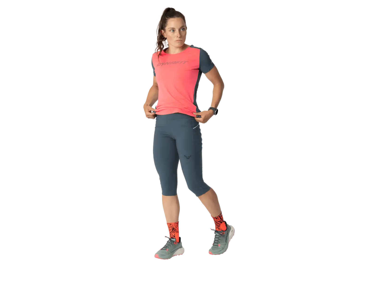 Dynafit Alpine 3/4 damskie legginsy do biegania Cinder
