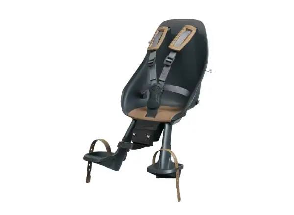Urban Iki Ta-ke przedni fotelik z uchwytem MTB/ATB Bincho Black/Kurumi Brown