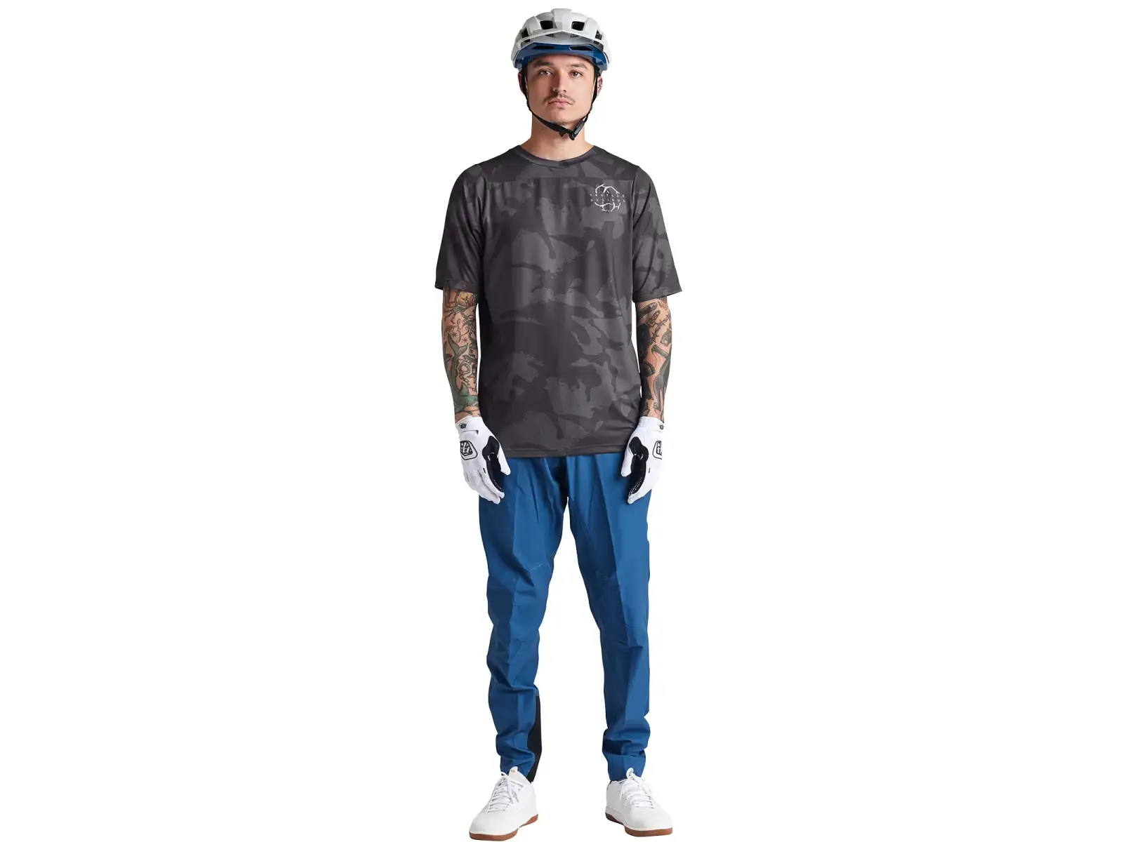 Troy Lee Designs Skyline męska koszulka z krótkim rękawem Shadow Camo Carbon