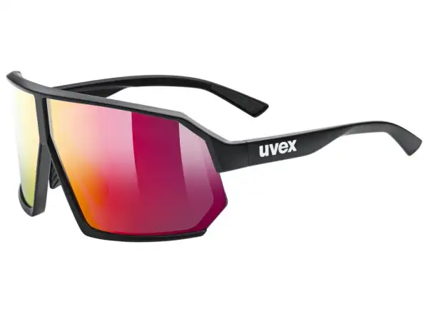 Uvex Sportstyle 237 okulary Black Matt/Mirror Red