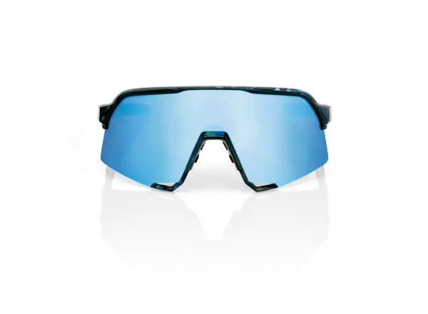 100% S3 HiPER okulary rowerowe Black Holographic/Blue Multilayer Mirror Lens