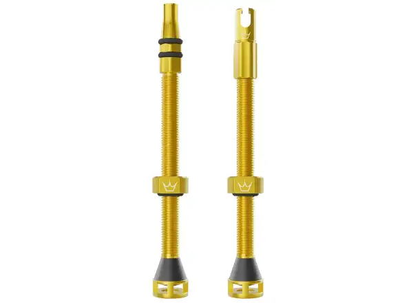 Peatys Holeshot Fast Flow wentyle bezdętkowe 80 mm Gold