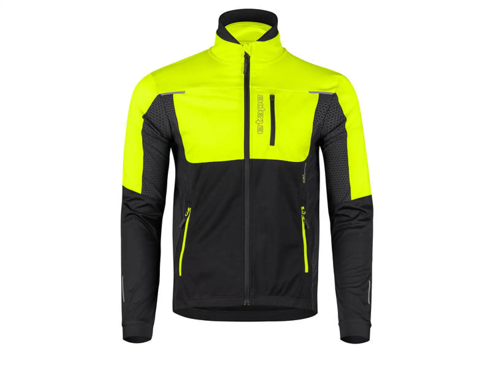 Etape Strong 2.0 męska kurtka czarna/żółta fluo