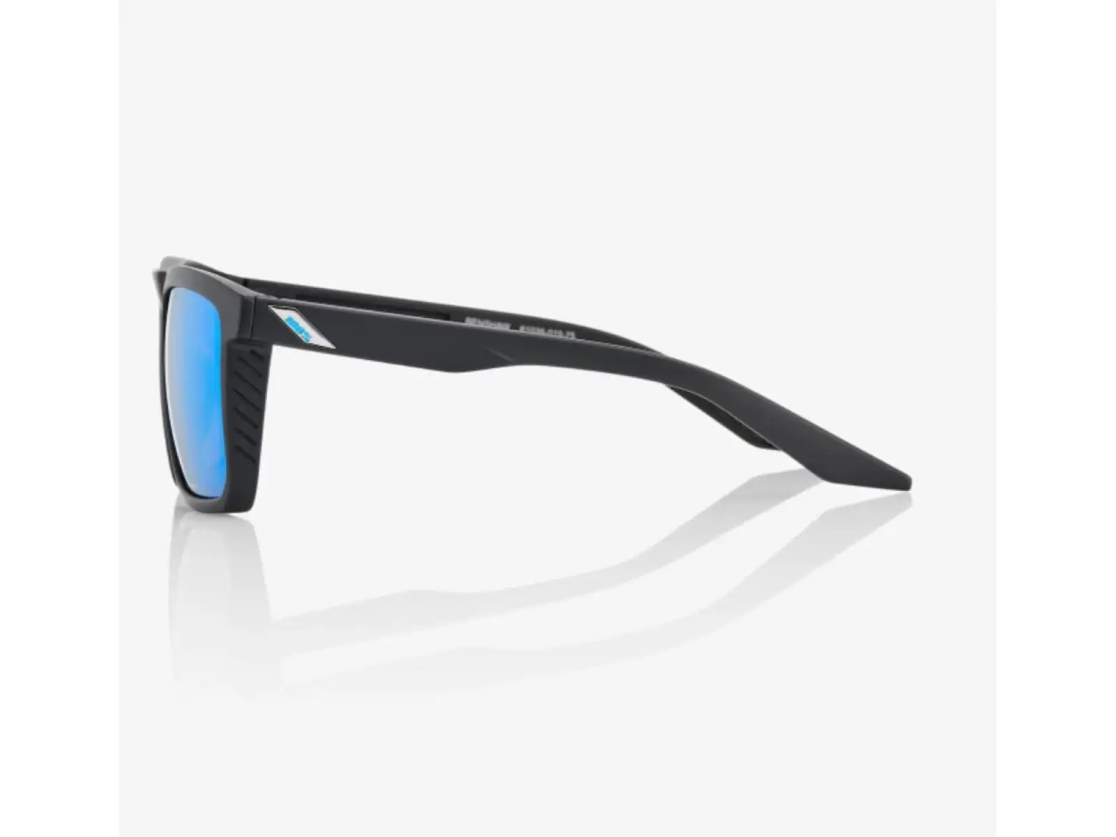 100% Renshaw okulary Matte Black/HiPER Blue Multilayer Mirror Lens