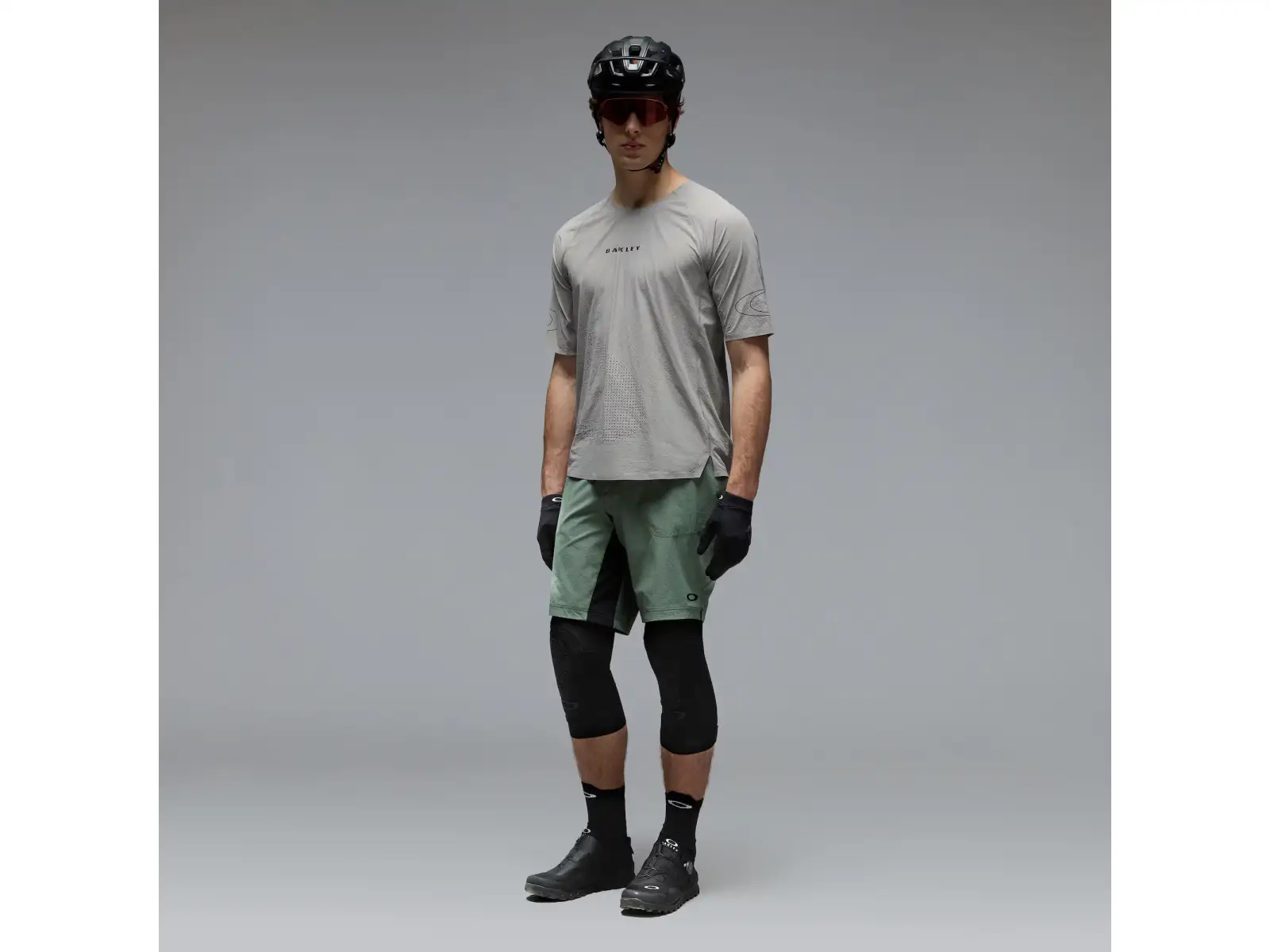 Oakley Seeker Whip męska koszulka z krótkim rękawem Cement
