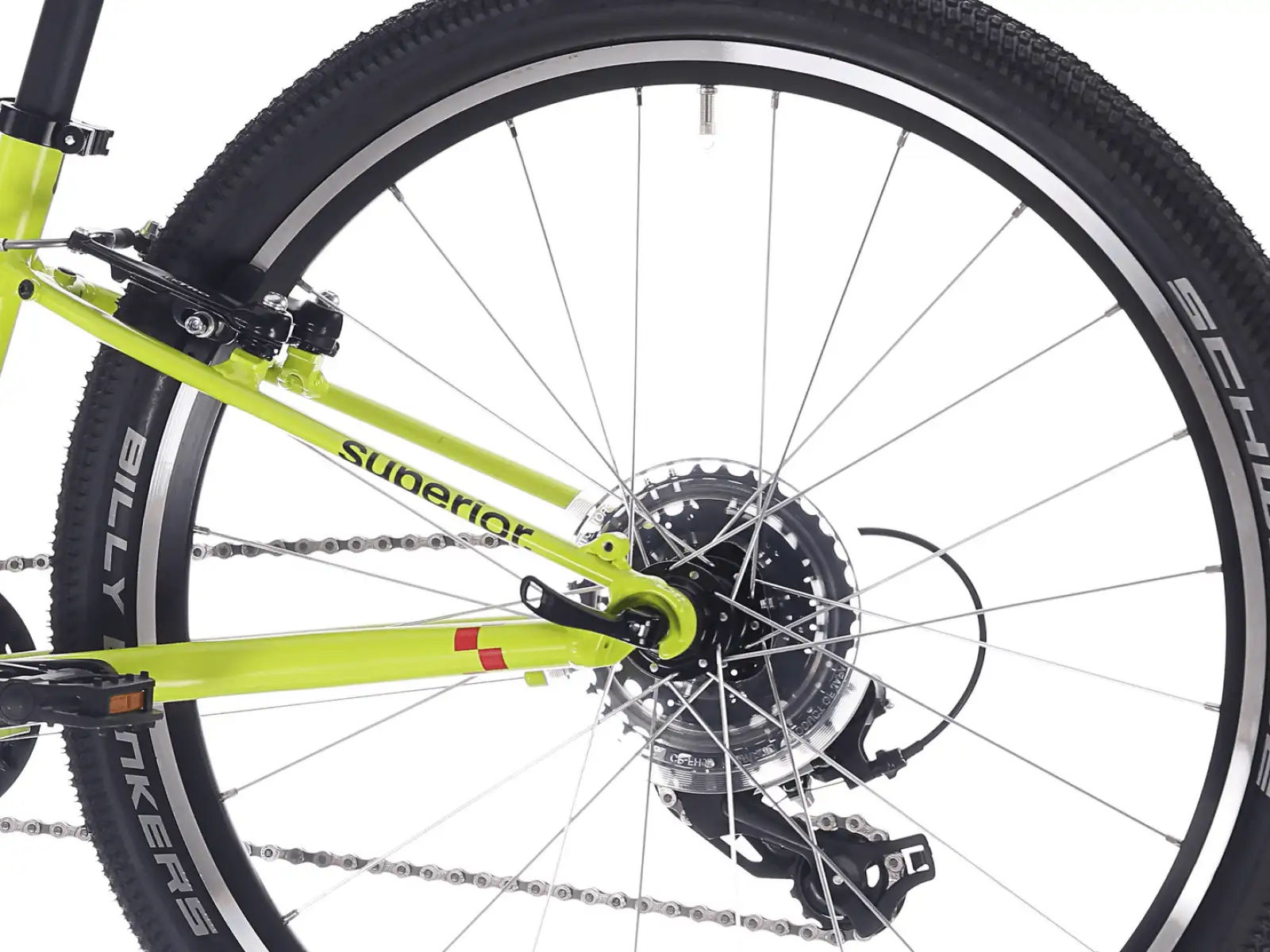 Superior RACER 24 rower dziecięcy Matte Radioactive Yellow