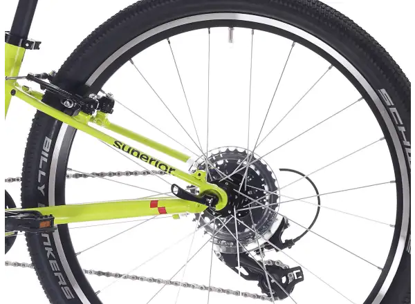 Superior RACER 24 rower dziecięcy Matte Radioactive Yellow
