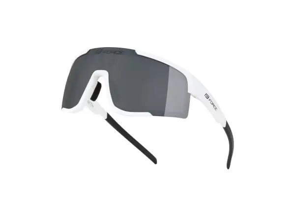 Force Zenith okulary rowerowe białe/czarne lustrzana szybka