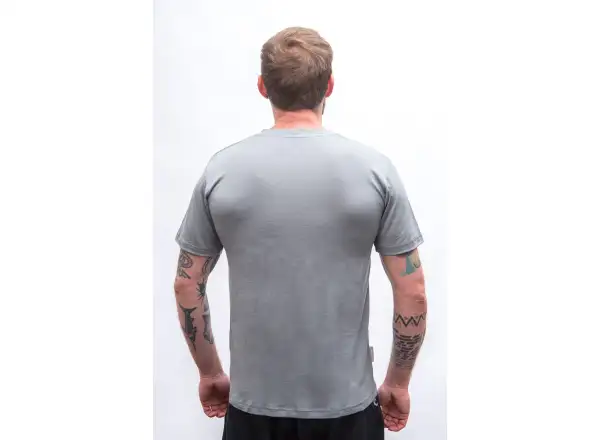 Sensor Merino Active Mountains męska koszulka krótki rękaw szary