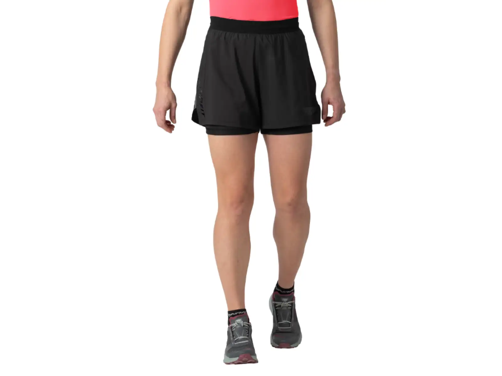 Dynafit Alpine Pro 2w1 damskie szorty biegowe Black Out