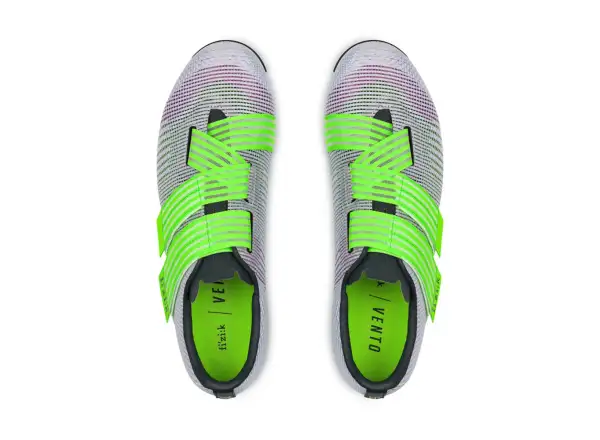 Fizik Vento Powerstrap Aeroweave szosowe buty kolarskie Light Violet/Neon Green