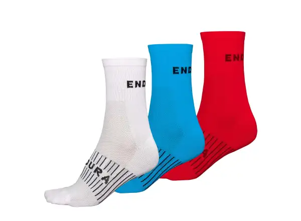 Endura Coolmax Race skarpety (3 pary w opakowaniu) white