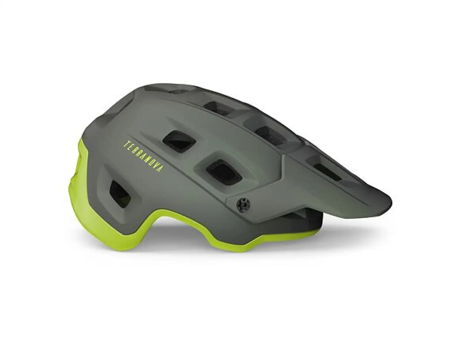 MET Terranova kask Gray/Lime Matt