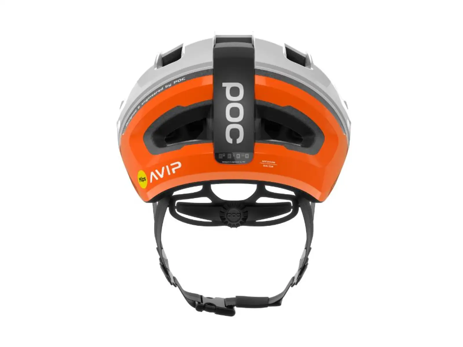 POC Omne Beacon MIPS rowerowy kask Fluorescent Orange AVIP/Hydrogen White