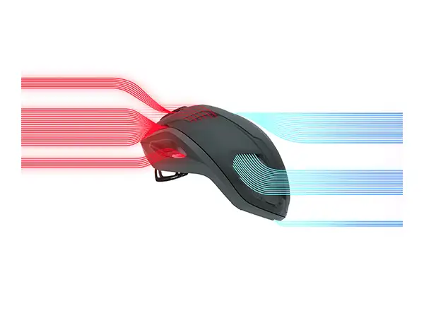 Lazer Vento KinetiCore kask czarna/srebrna