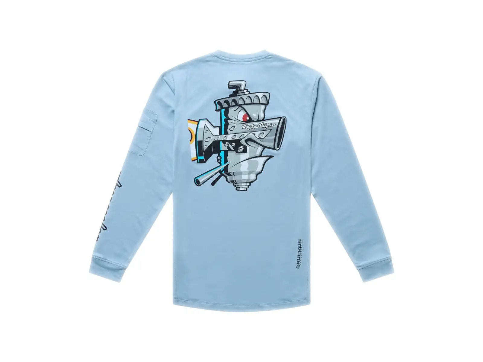 Troy Lee Designs Youth Ruckus Ride dziecięca koszulka rowerowa długi rękaw Carbs Dawn Blue