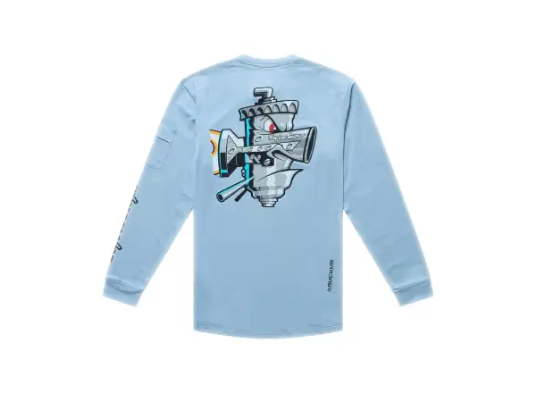 Troy Lee Designs Youth Ruckus Ride dziecięca koszulka rowerowa długi rękaw Carbs Dawn Blue