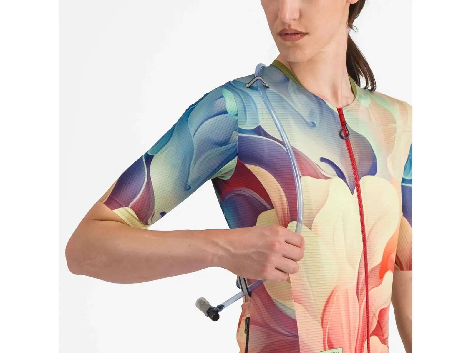 Castelli Unlimited Pro damski dres krótki rękaw Multicolor Green