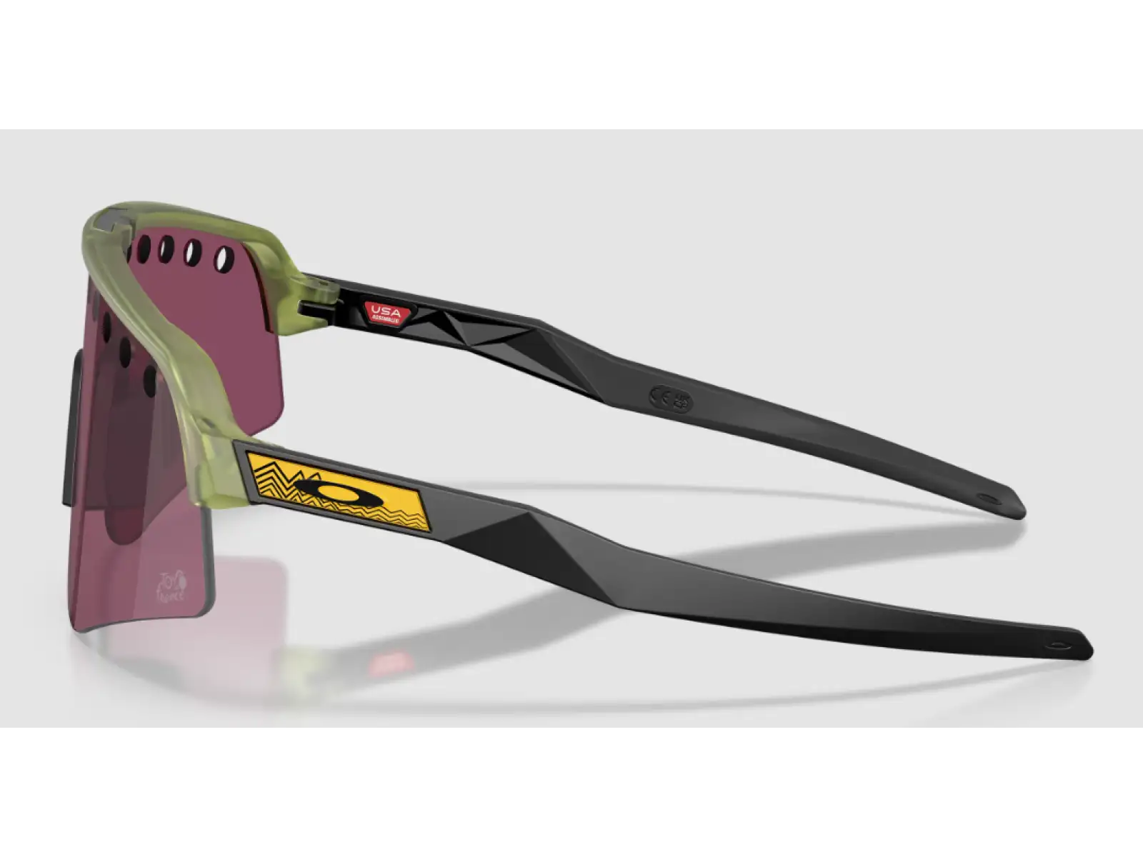 Oakley Sutro Lite Sweep okulary Tour De France Matte Transparent Fern/Prizm Road Black
