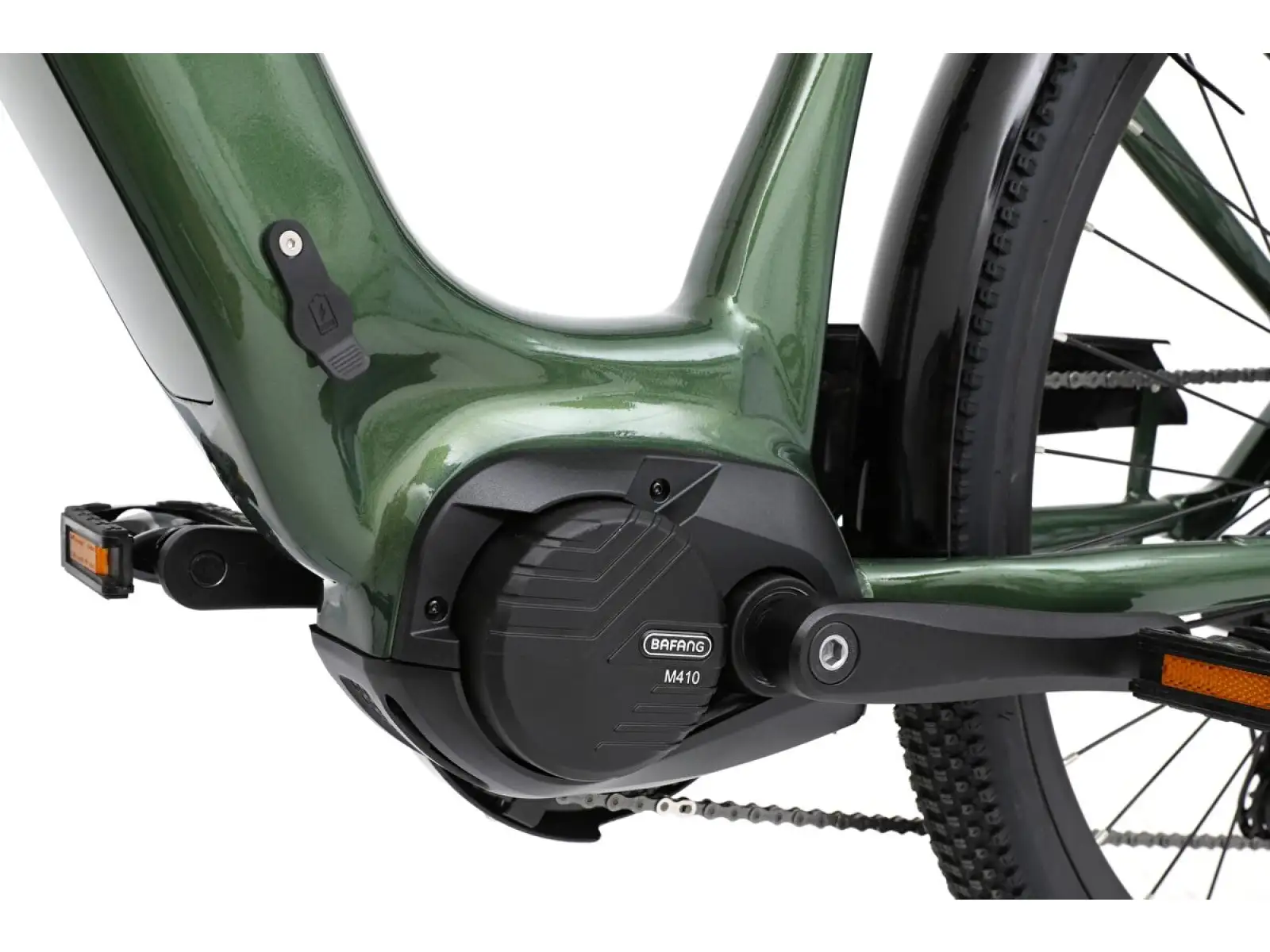 CANULL City 2 720 Wh rower elektryczny z niskim przekrokiem forest green
