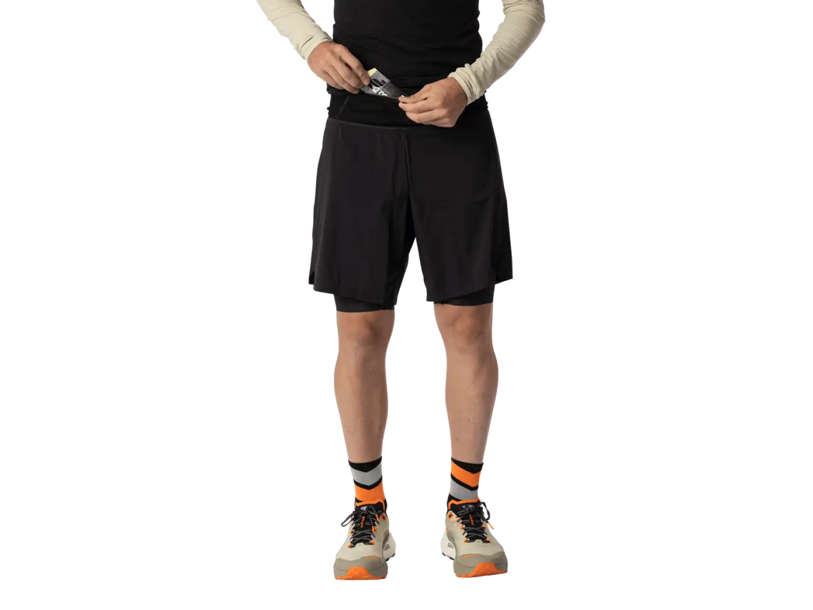 Dynafit Ultra 2w1 męskie biegowe spodenki Black Out