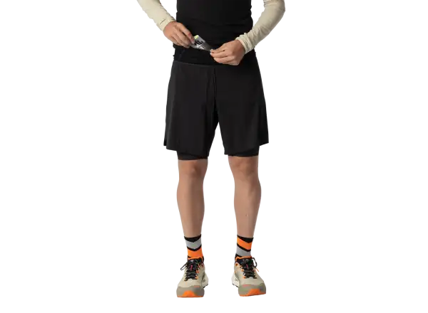 Dynafit Ultra 2w1 męskie biegowe spodenki Black Out