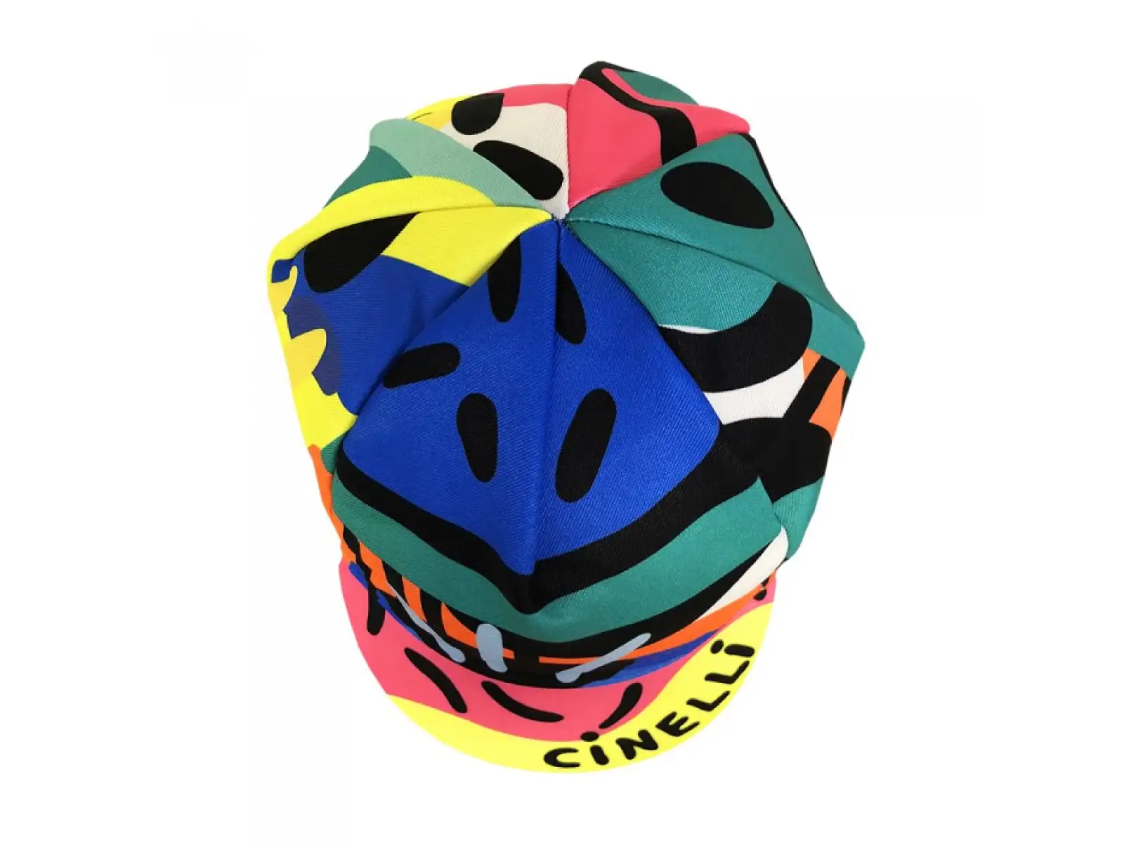 Cinelli DEEP LOVE DIVE czapka rowerowa niebieska/zielona/żółta