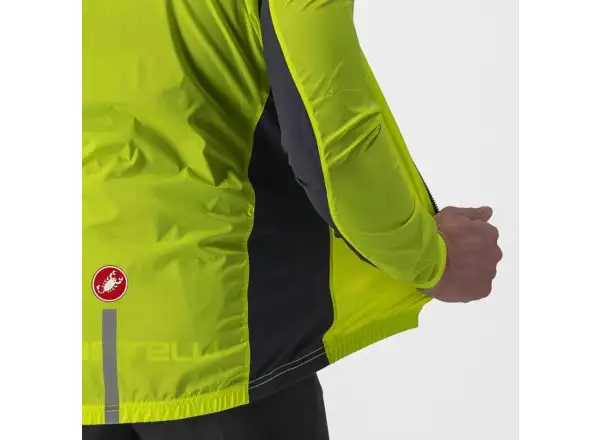 Castelli Squadra Stretch męska kurtka Electric Lime/Dark Grey