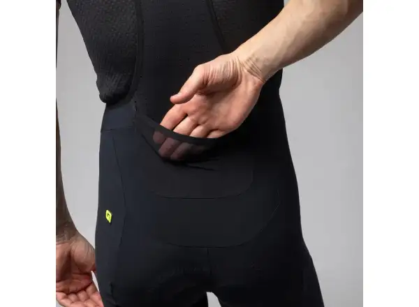 Alé Off Road Gravel-Pro męskie szorty z wkładką i szelkami Black