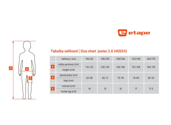 Etape Junior 2.0 dziecięce spodenki z wkładką czarna/różowa