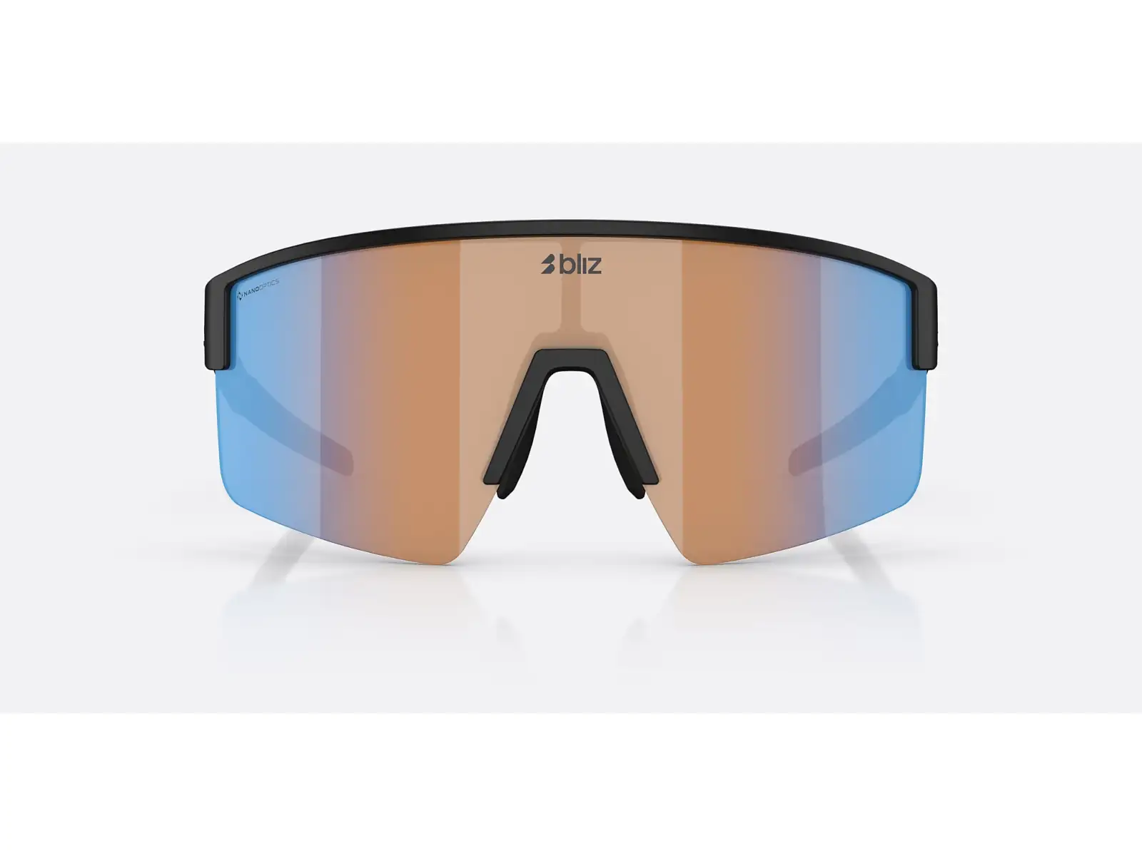 Bliz P004 okulary przeciwsłoneczne Matte Black/Nano Optics Nordic Ligh Coral/Orange Blue Multi