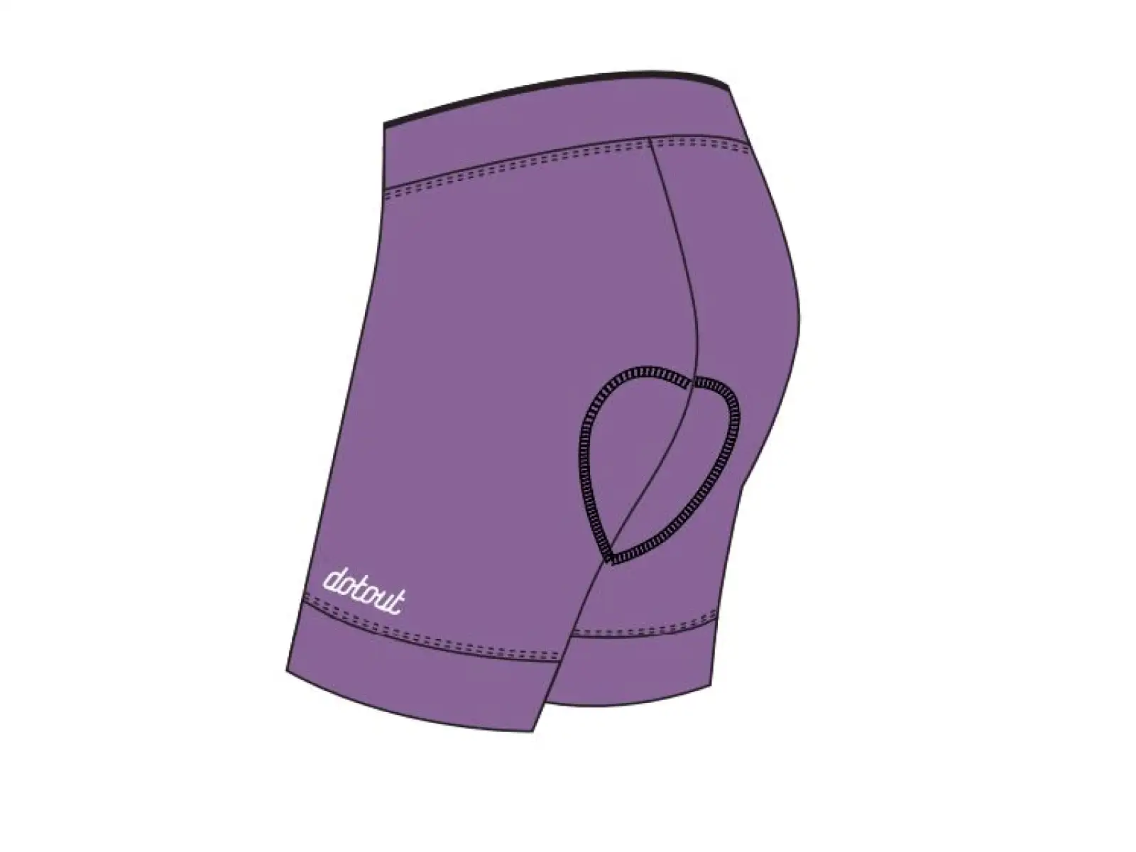 Dotout Beam damskie spodenki z wkładką Violet