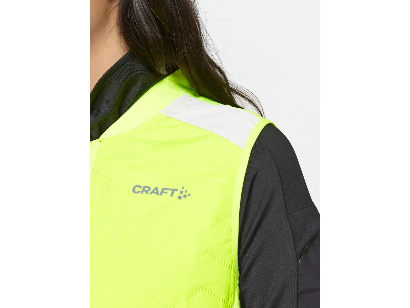 Craft ADV SubZ Lumen damska kamizelka do biegania żółta