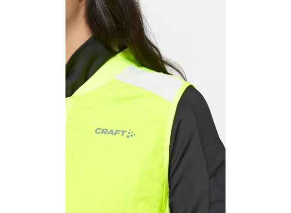 Craft ADV SubZ Lumen damska kamizelka do biegania żółta