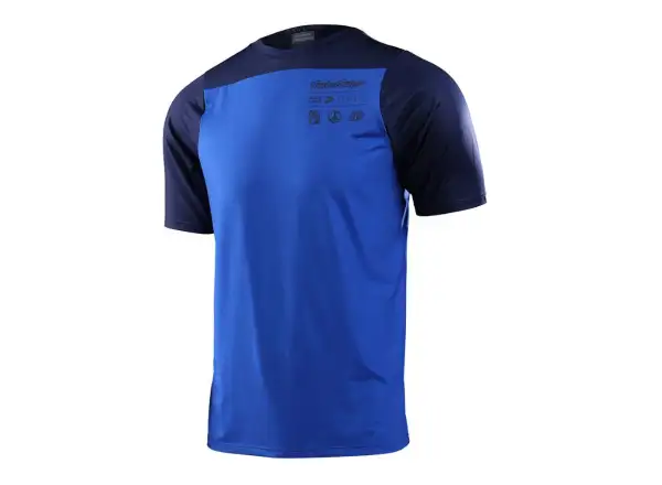 Troy Lee Designs Skyline Mono męska koszulka z krótkim rękawem True Blue