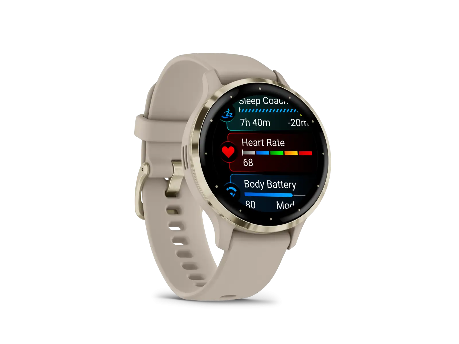 Garmin Venu 3S smartwatch Soft Gold/French Gray