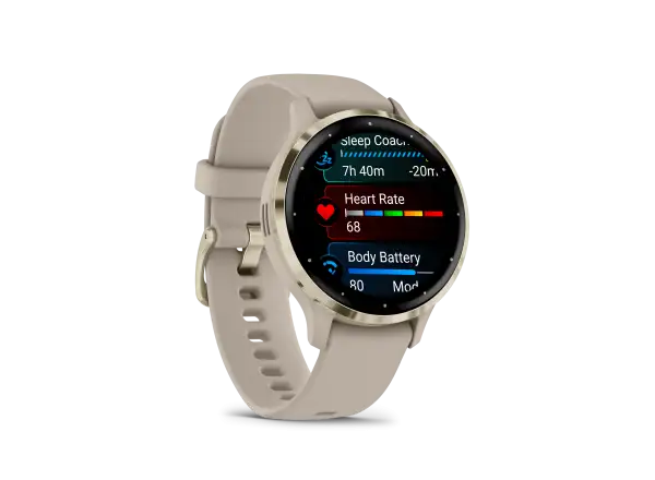 Garmin Venu 3S smartwatch Soft Gold/French Gray